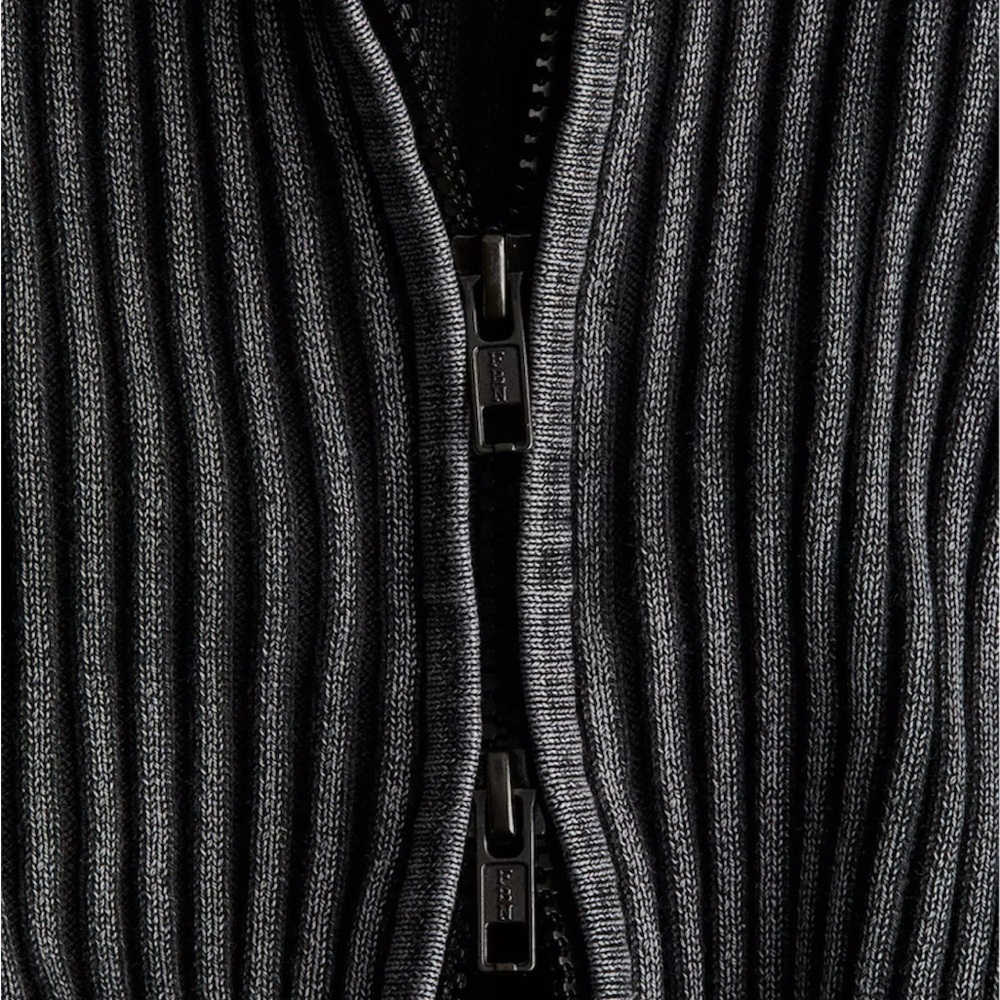H&M Black Ribbed Kids Cardigan - Picture 3 of 4